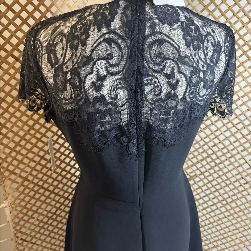 Black Lace Dress A-Line Maison Jules
